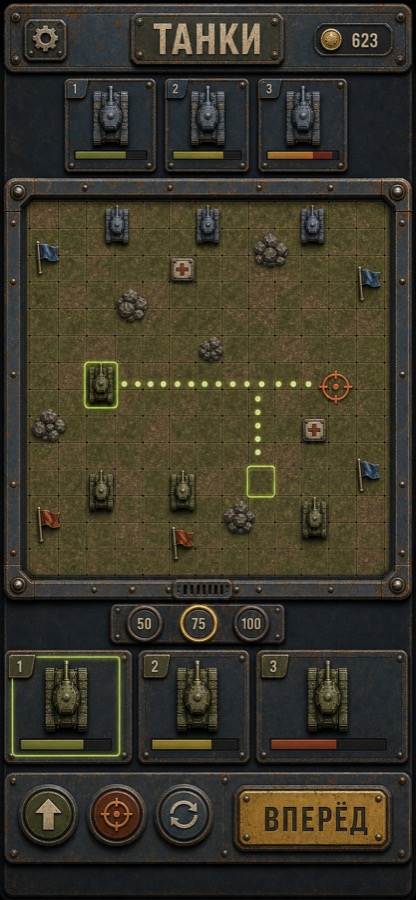 M13: экран боя 13x13